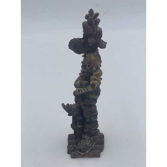 Christhomas Corp. 1995 #1 Dad elk Lumberjack Resin Figurine 7.75" - Picture 4 of 5